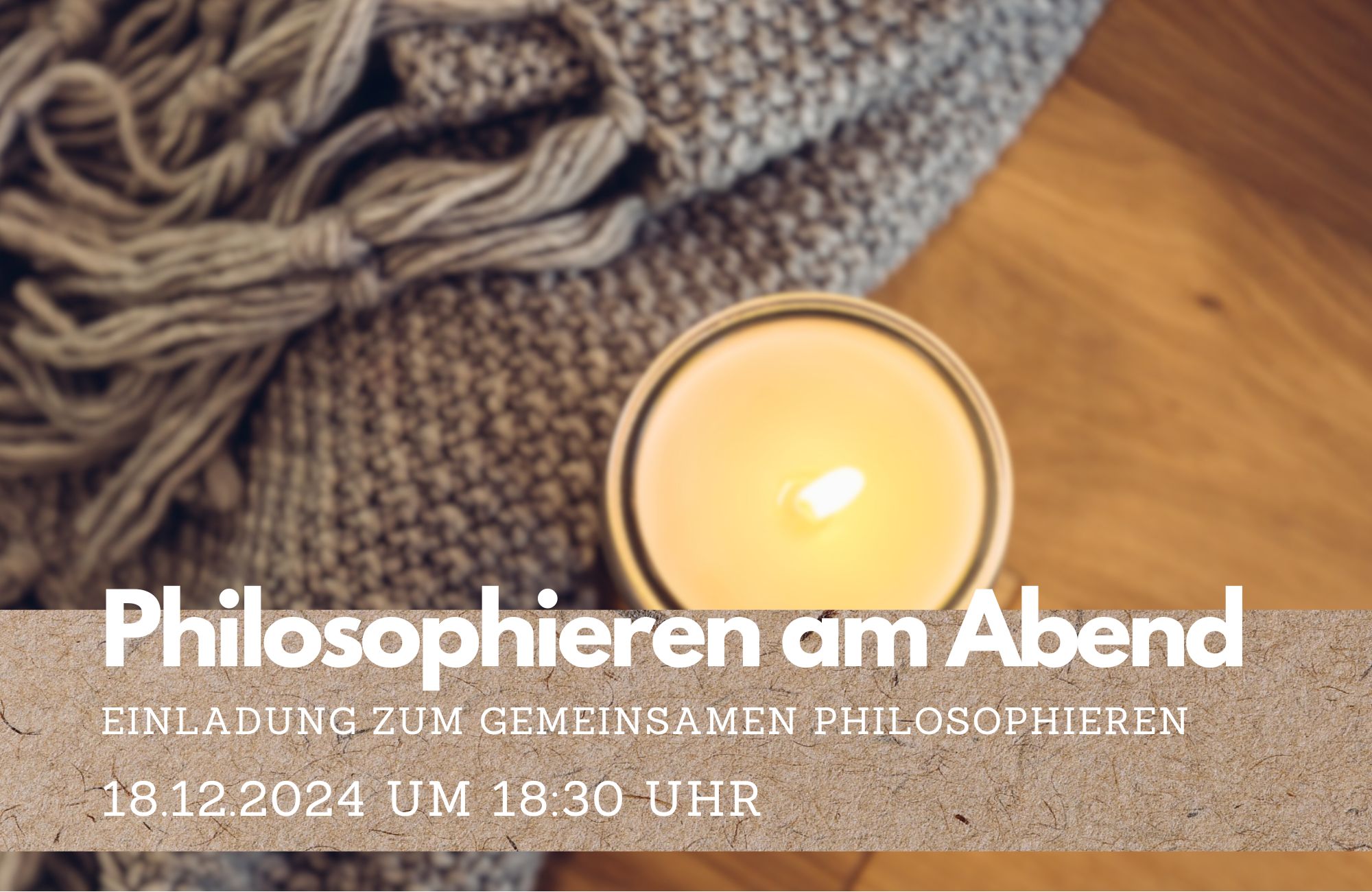 Einladung zum gemeinsamen Philosophieren